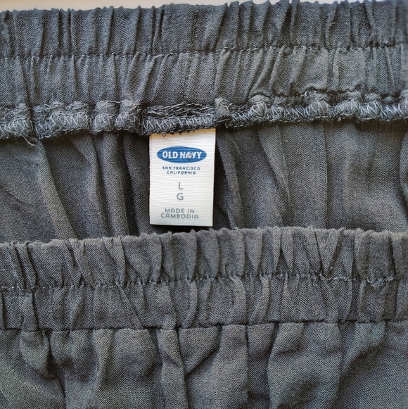 NWT Old Navy black rayon off-shoulder top,¾ flared sleeves,casual outfits, sz L. - Picture 6 of 14